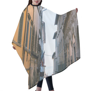 Personality  Urban Scene With Beautiful Buildings And Narrow Street, Tuscany, Italy Hair Cutting Cape
