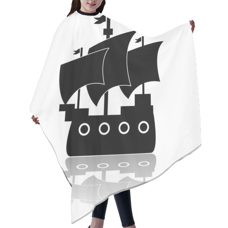 Personality  Old Ship Hair Cutting Cape