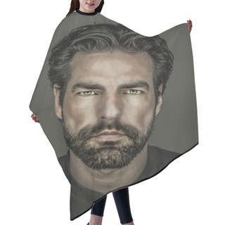 Personality  Man With Beard Hair Cutting Cape
