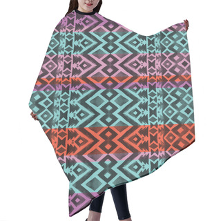 Personality  Aztec Tribal Mexican Seamless Pattern Hair Cutting Cape