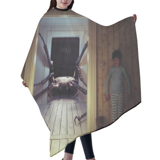 Personality  Monster In The Kids Room Hair Cutting Cape