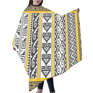Personality  Set Of Ancient American Indian Patterns Hair Cutting Cape