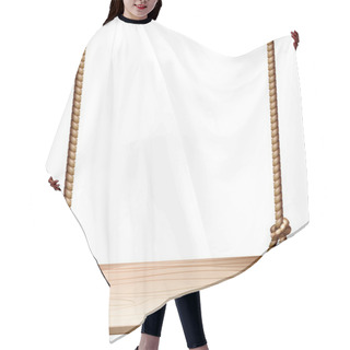 Personality  A Wooden Swing Hair Cutting Cape
