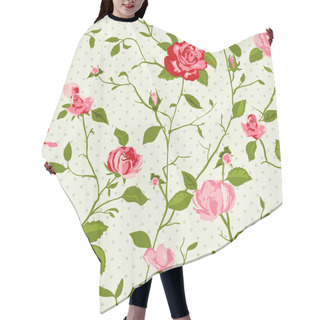 Personality  Shabby Chic Rose Background  Hair Cutting Cape