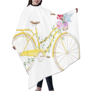 Personality  Watercolor Bike Bicycle Hair Cutting Cape