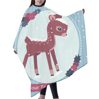 Personality  Fawn Illustration For Greeting Cards Hair Cutting Cape