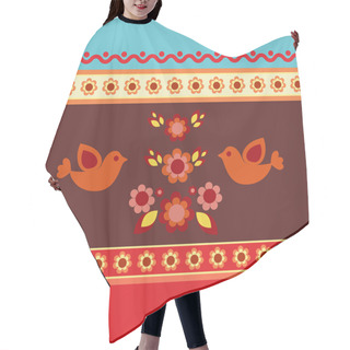 Personality  Illustration Ethnic Pattern, Vector Illustration Hair Cutting Cape
