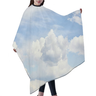 Personality  Peaceful Cloudscape With White Clouds On Blue Sky  Hair Cutting Cape