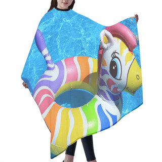 Personality  Toy And Blue Water In The Swimming Pool Hair Cutting Cape