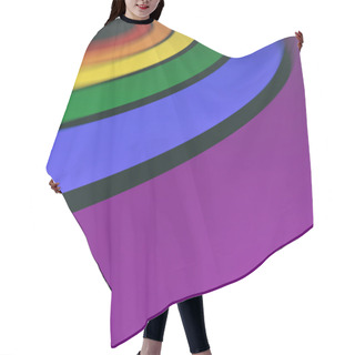 Personality  3d Rendering Abstract Gay Flag Background Hair Cutting Cape