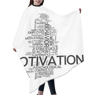 Personality  Word Cloud Motivation Hair Cutting Cape