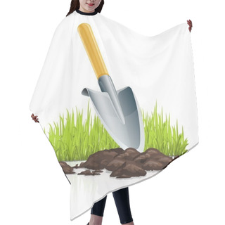 Personality  Garden Scoop And Grass Hair Cutting Cape