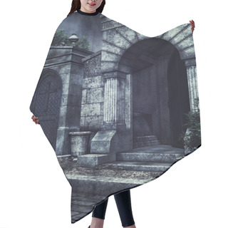 Personality  Gothic Crypts At Night Hair Cutting Cape