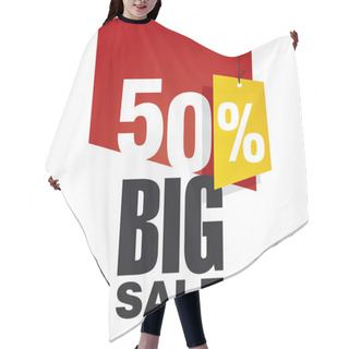 Personality  Big Sale 50 Percent Off Red Background Hair Cutting Cape