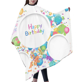 Personality  Happy Birthday Greeting Card Hair Cutting Cape