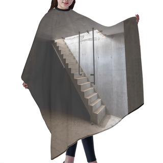 Personality  Inside View Of Sub-basement With Stairs  Hair Cutting Cape