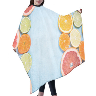 Personality  Exotic Fresh Fruit Slices Hair Cutting Cape