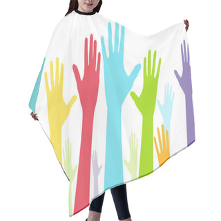 Personality  Diversity Show Of Hands Hair Cutting Cape