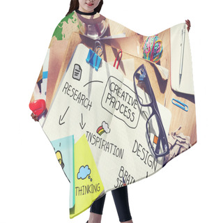 Personality  Creative Process Concept Hair Cutting Cape