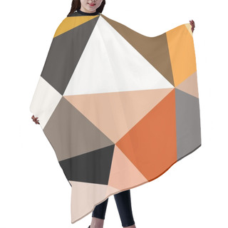 Personality  Abstract Background Multicolor Geometric Poligonal. Hair Cutting Cape