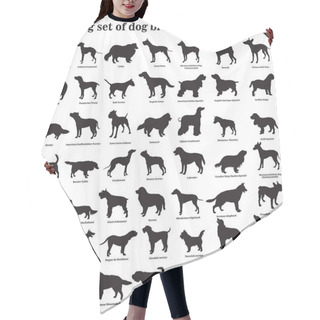 Personality  Vector Dogs Silhouettes 1 Hair Cutting Cape