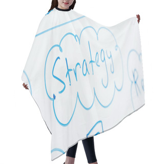 Personality  Selective Focus Of Word Strategy Written On White Flipchart Hair Cutting Cape