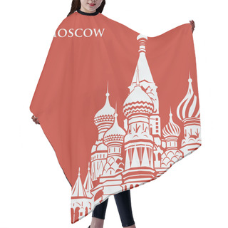 Personality  Vector Moscow Saint Basils Cathedral. Hair Cutting Cape