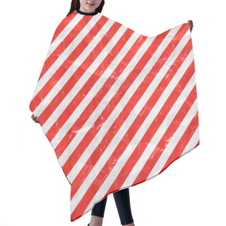 Personality  Red And White Stripes Background Hair Cutting Cape