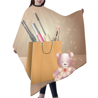 Personality  Different Woman's Things In Bag Hair Cutting Cape