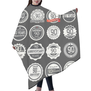 Personality  Anniversary Retro Badges Collection Hair Cutting Cape