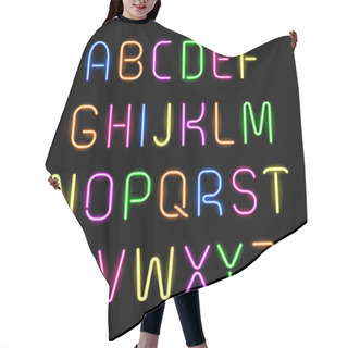 Personality  Set Of Glowing Neon Letters Hair Cutting Cape
