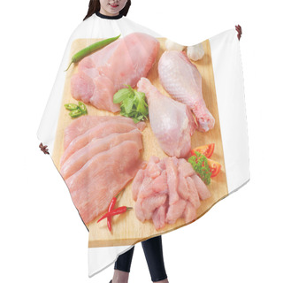 Personality  Raw Turkey Meats And Cuts Hair Cutting Cape