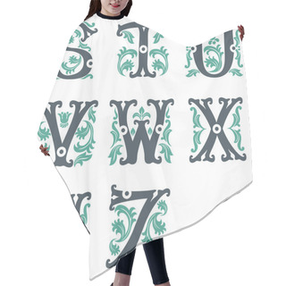 Personality  Vintage Alphabet. Part 3 Hair Cutting Cape