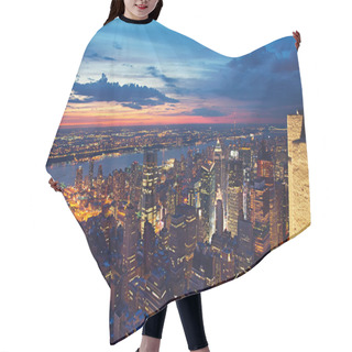 Personality  View On New York At Night Hair Cutting Cape