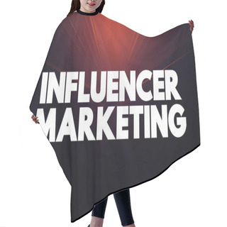 Personality  Influencer Marketing Text Quote, Concept Backgroun Hair Cutting Cape