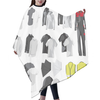 Personality  Vector Illustration Of Clothes For The Application Logo Hair Cutting Cape