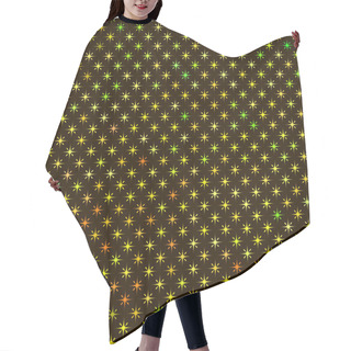 Personality  Abstract Background With Red Green Yellow Orange Stars Hair Cutting Cape