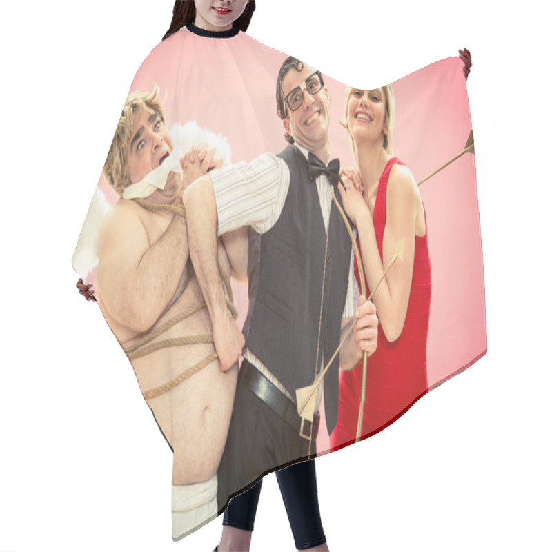 Personality  Nerd Found Love With Cupid Arrow Help By Kidnap For Valentine Day Hair Cutting Cape