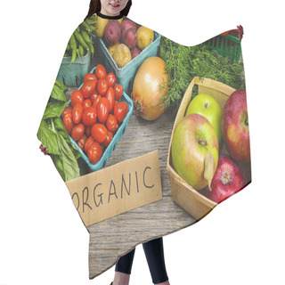 Personality  Organic Market Fruits And Vegetables Hair Cutting Cape