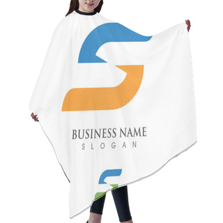 Personality  S Letter Logo Template Hair Cutting Cape