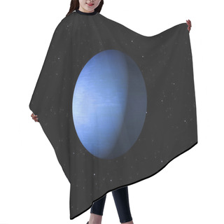 Personality  Planet Neptune With NASA Textures Hair Cutting Cape