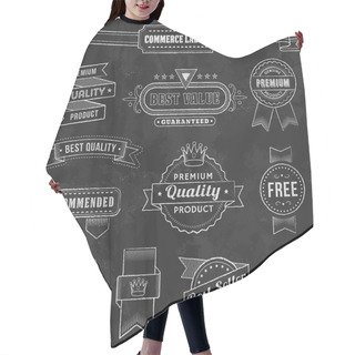 Personality  Vector Chalkboard Design Elements Hair Cutting Cape