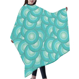 Personality  Seamless Illustrated Pattern Hair Cutting Cape