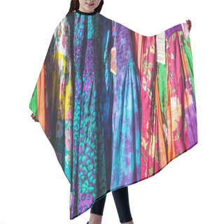 Personality  Tie Dye Dresses Hair Cutting Cape