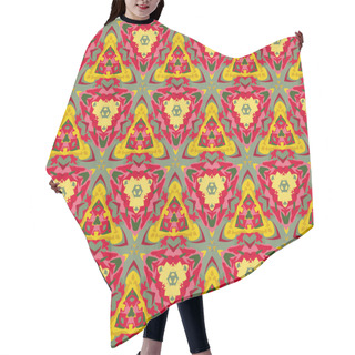 Personality  Kaleidoscopic Floral Ethnic Pattern Hair Cutting Cape