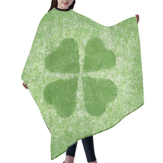 Personality  Clover With Four Leaves In Grunge Style Hair Cutting Cape