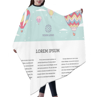 Personality  Hot Air Balloons Templates Hair Cutting Cape