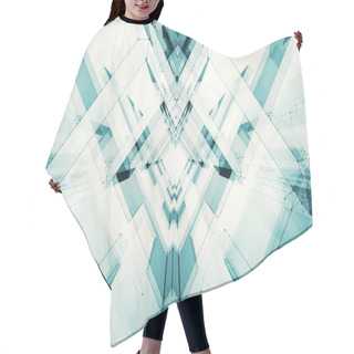 Personality  Abstract Background Futuristic Concept Space Technology Hair Cutting Cape