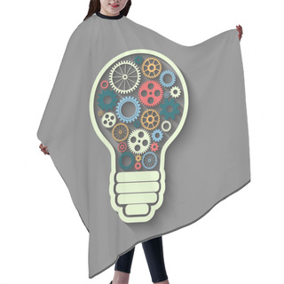 Personality  Light Bulb Hair Cutting Cape