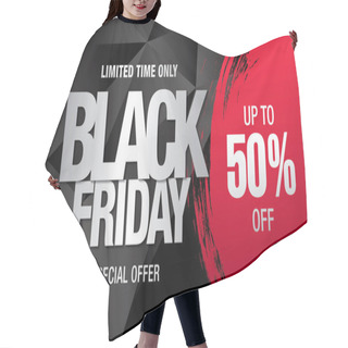 Personality  Black Friday Sale Banner Hair Cutting Cape